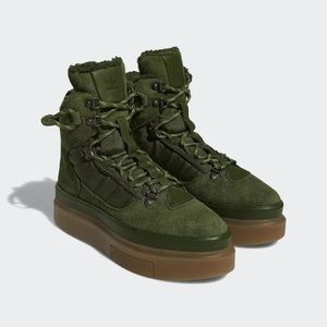 Adidas X Ivy Park Super Sleek Boot Wild Pine Focus Olive Solar Green Wmns 10.5